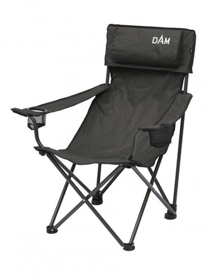 Krzesło wędkarskie DAM Foldable Chair, czarne, 98x85x70 cm DAM