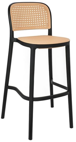 Krzesło Wicky KH010100232 z opcją sztaplowania czarne beżowe King Home