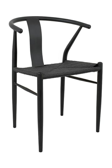 Krzesło Wishbone Metal Czarne King Home