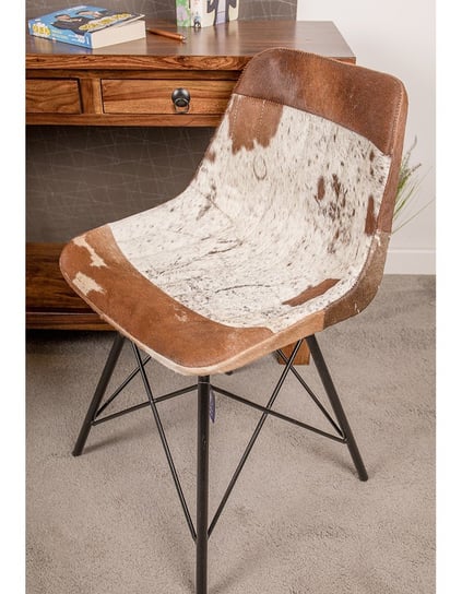 Krzesło z obiciem skórzanym M-16884 Mandallin