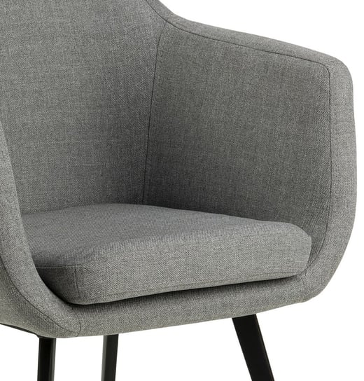 Krzesło z podłokietnikami Elgar 58x83 cm jasnoszare Kare Design