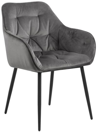 Krzesło z podłokietnikami Jarvis 58x83 cm ciemnoszare Actona
