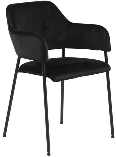 Krzesło z podłokietnikami Lima 54x82 cm czarne Kare Design