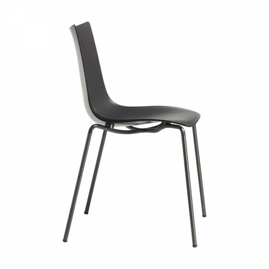Krzesło Zebra antracyt z czarnymi nogami SCAB Design