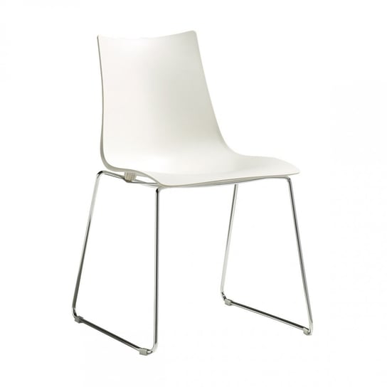 Krzesło Zebra białe sledge SCAB Design