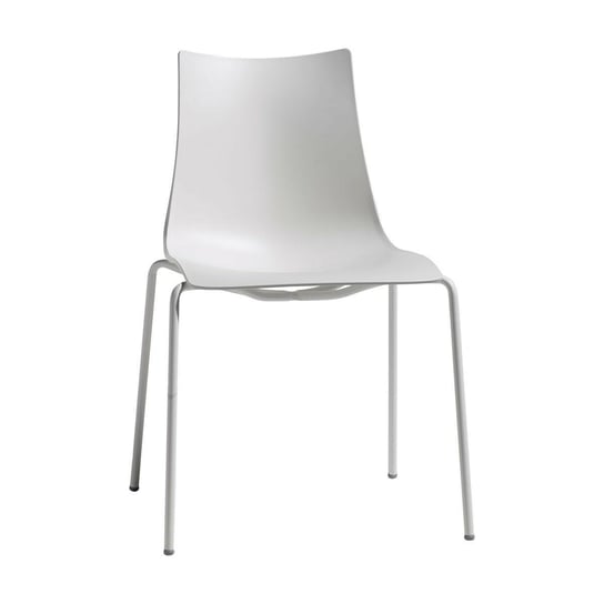 Krzesło Zebra białe z białymi nogami SCAB Design