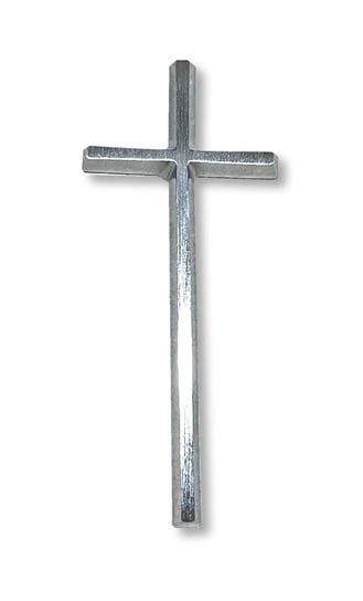 Krzyż prosty 20cm - chromowany odlew mosiężny ARTVIC