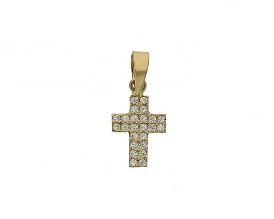 Krzyżyk damski złoty numer OS 18-4055-CR Sezam