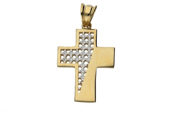 Krzyżyk złoty z cyrkoniami nr MX 23P1707 Au 333 Sezam