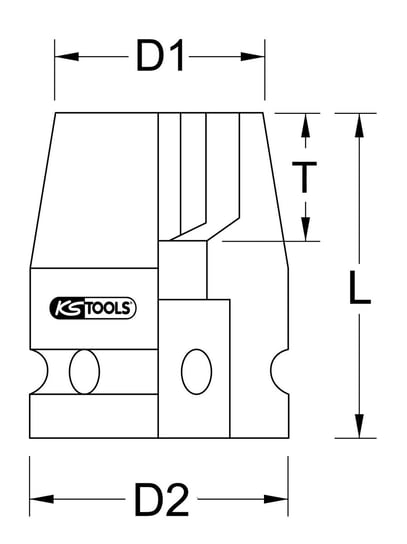 KS TOOLS 1/2" Wzmocniony klucz nasadowy sze?ciok?tny, krótki, 26mm KS Tools