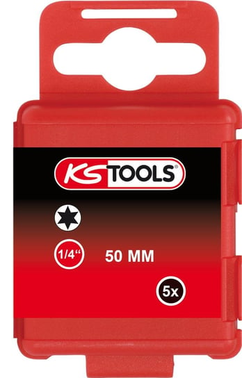 KS TOOLS 1/4" Bit do ?rub Torx,50mm,T1,5-ciopak KS Tools
