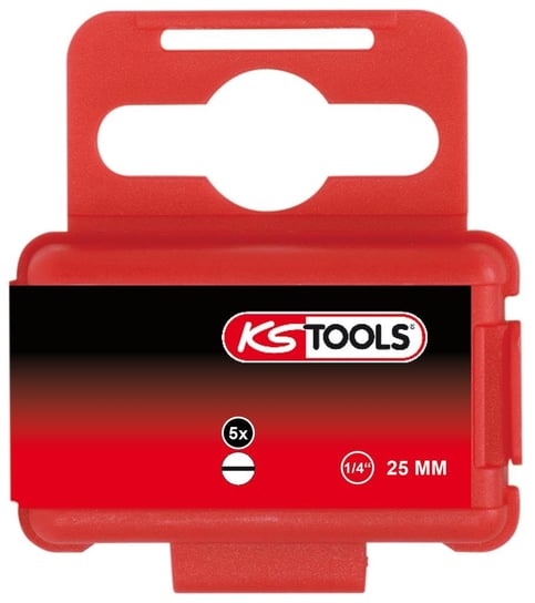 KS TOOLS 1/4"Bit do wkretów z rowkiem5,5mm, 25mm, 5-ciopak KS Tools
