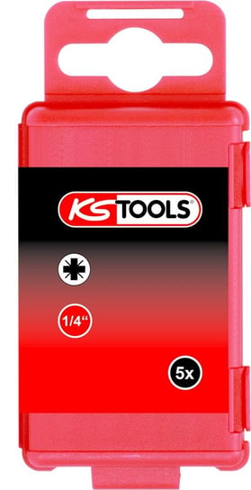 KS TOOLS 1/4"Bit do wkretów z rowkiemkrzyzowym PZ PZ3, 75mm, 5-ciopak KS Tools