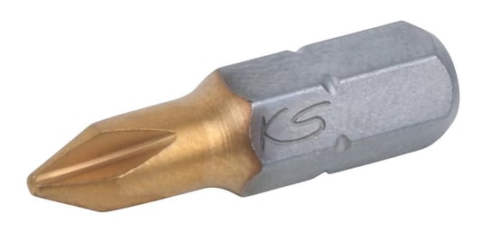 KS TOOLS 1/4" TiN Bit,25mm,PH2 KS Tools