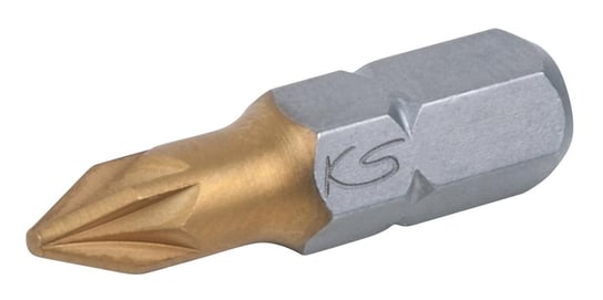 KS TOOLS 1/4" TiN Bit,25mm,PZ3,5-ciopak KS Tools