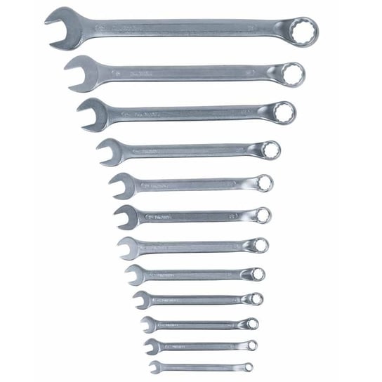 KS Tools 12-częściowy zestaw kluczy płasko-oczkowych, 6-22 mm, stal KS Tools