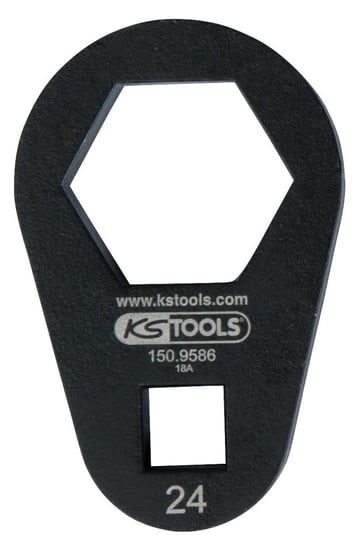 KS TOOLS 3/8" Wtykowy klucz oczkowy, ekstra płaski, 24 mm KS Tools