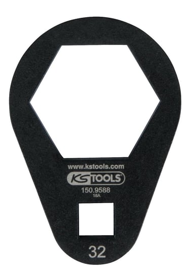 KS TOOLS 3/8" Wtykowy klucz oczkowy, ekstra płaski, 32 mm KS Tools