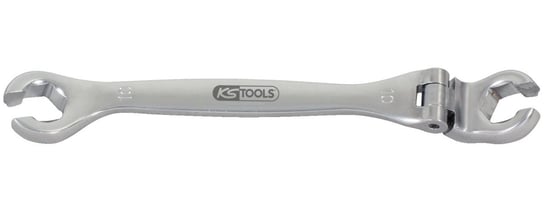 KS TOOLS CHROMEplus otwarty podwójny klucz oczkowy,z przegubem, 10mm KS Tools