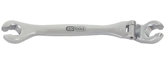 KS TOOLS CHROMEplus otwarty podwójny klucz oczkowy,z przegubem, 11mm KS Tools