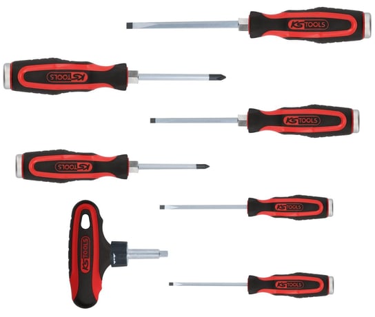 KS TOOLS ERGOTORQUEmax Zestaw wkretaków z oslona 7-szt, PH+szczelina KS Tools