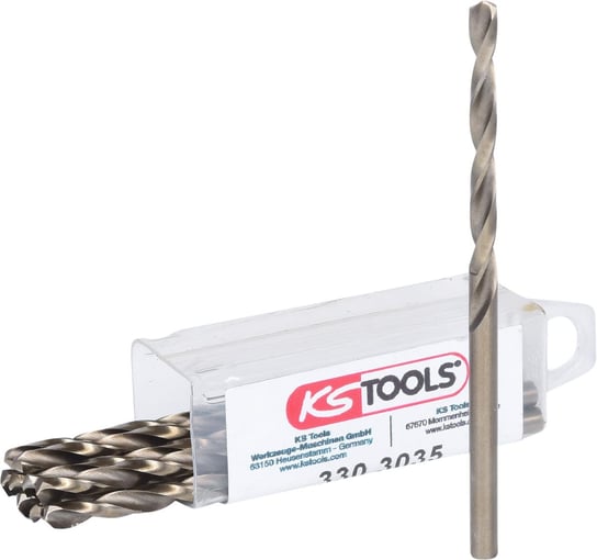 KS TOOLS HSS-G Co 5 Wiertlo spiralne 3,5mm 10-ciopak KS Tools