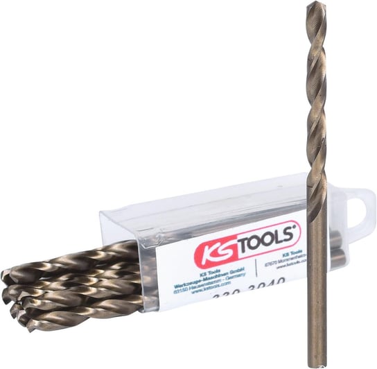 KS TOOLS HSS-G Co 5 Wiertlo spiralne, 4mm, 10-ciopak KS Tools