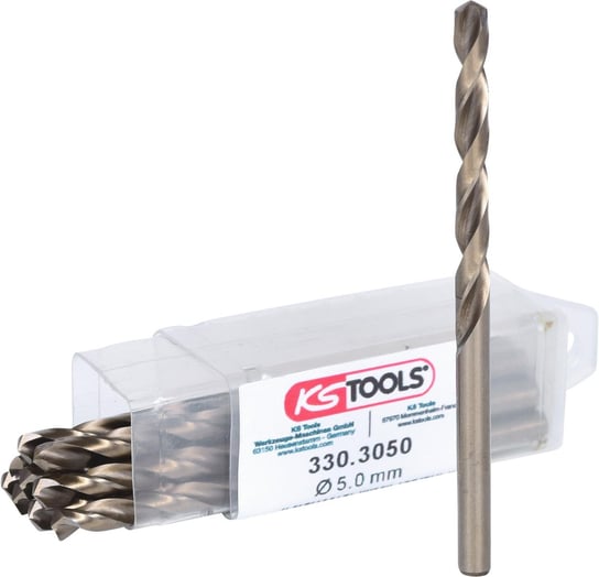 KS TOOLS HSS-G Co 5 Wiertlo spiralne, 5mm, 10-ciopak KS Tools