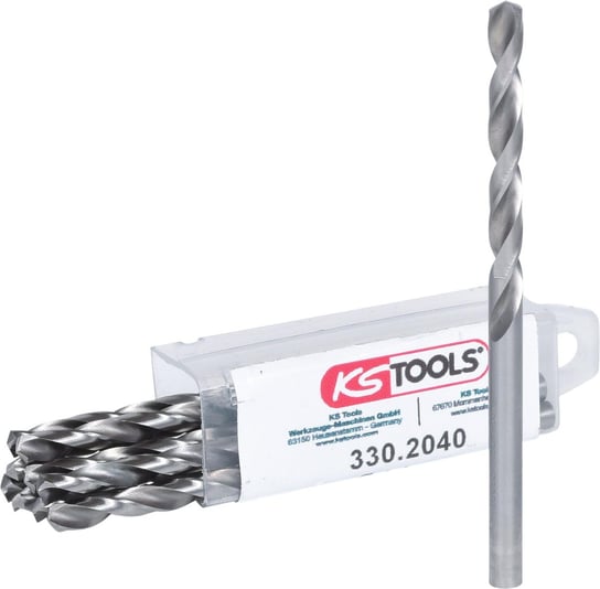 KS TOOLS HSS-G Wiertlo spiralne, 4mm, 10-ciopak KS Tools