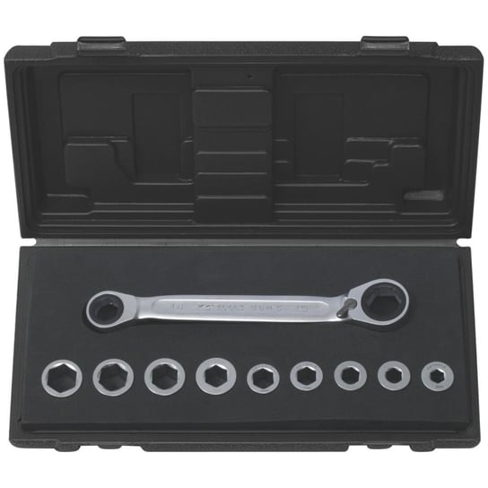 KS Tools, Klucz pierścieniowy podwójny, 10 części w zestawie (8-17 mm) KS Tools