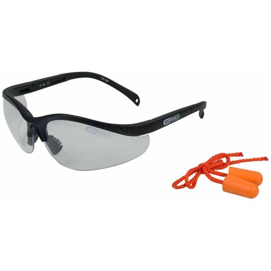 KS Tools Przezroczyste okulary ochronne z zatyczkami do uszu, 310.0176 KS Tools