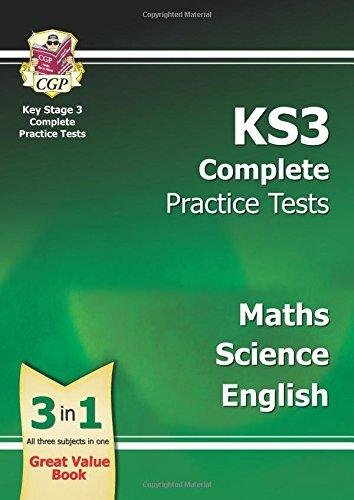 KS3 Complete Practice Tests - Science, Maths and English Cgp Books