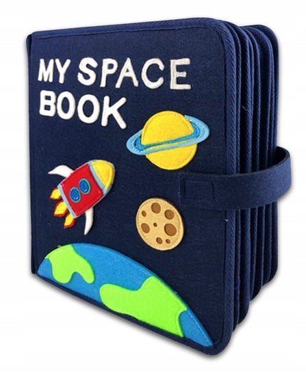 Książeczka O Kosmosie Dla Dziecka Kosmos Sensoryczna 12 Stron Quiet Book Inna marka