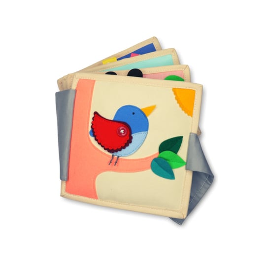 Książeczka Sensoryczna Mała, Quiet Book, Montessori - Magiczny ptaszek/ Jolly Designs Inna marka