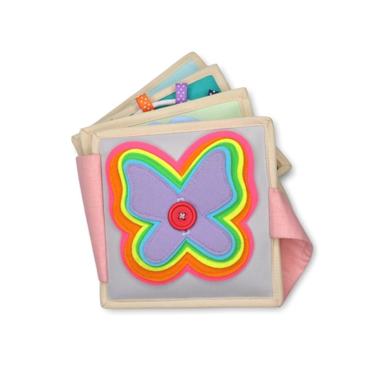 Książeczka Sensoryczna Mała, Quiet Book, Montessori Motyl/ Jolly Designs Inna marka Sklep