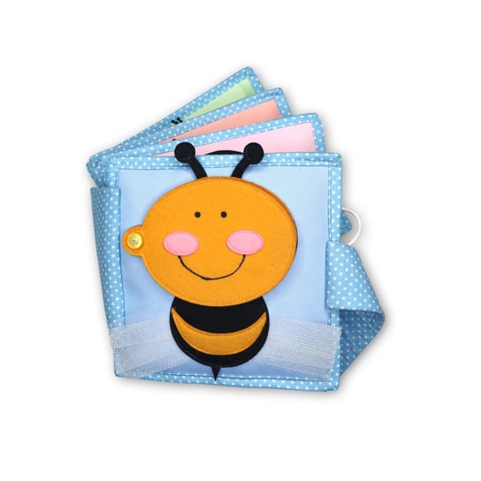 Książeczka Sensoryczna Mała, Quiet Book, Montessori - Pszczółka/ Jolly Designs Inna marka