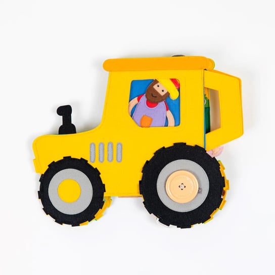 Książeczka Sensoryczna Podróżna, Quiet Book, Montessori - Traktor/ Jolly Designs Inna marka