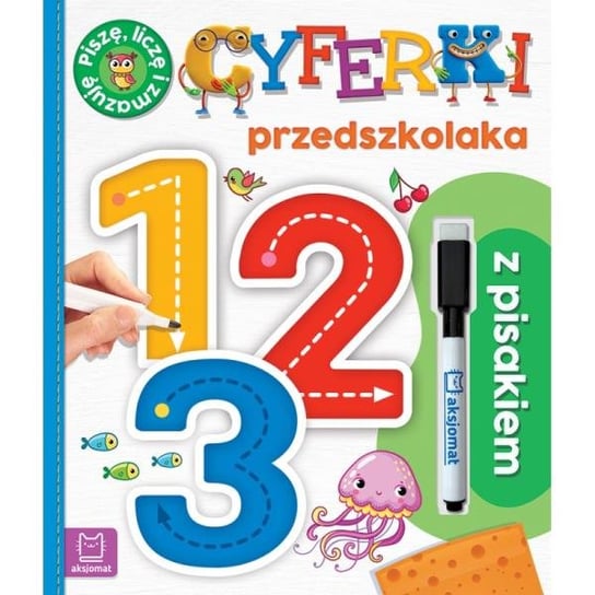 Książka Cyferki przedszkolaka z pisakiem. Piszę, liczę i zmazuję. Wydanie II Inna marka