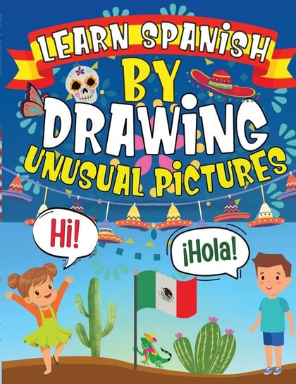 Książka dla dzieci do nauki hiszpańskiego i angielskiego poprzez rysowanie Marta Castillo