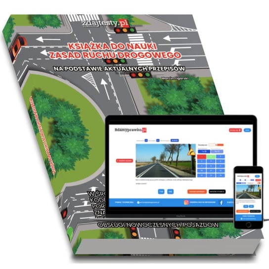 Książka do nauki zasad ruchu drogowego z testami online 2024 Marcin Figarski