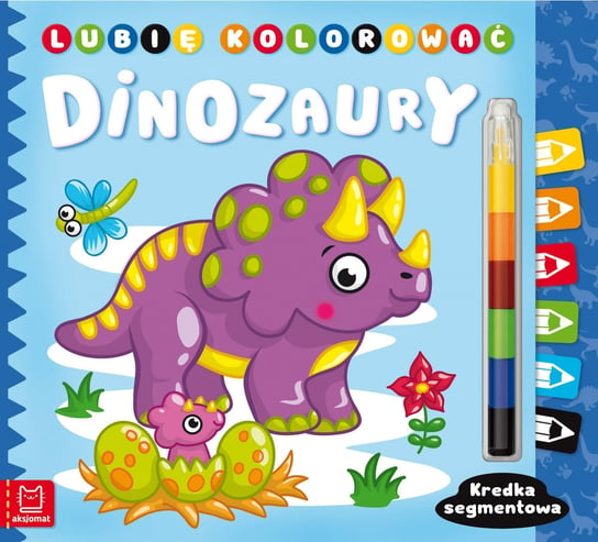 Książka Lubię Kolorować. Dinozaury. Kredka Segmentowa Inna marka