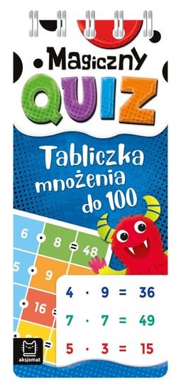 Książka Magiczny quiz. Tabliczka mnożenia do 100. Spirala Aksjomat