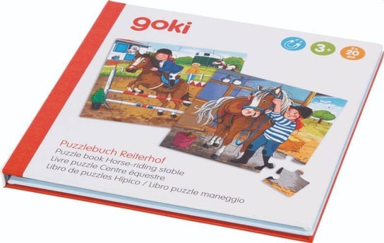 Książka z puzzlami Stajnia Goki Goki