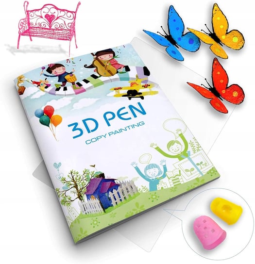 KSIĄŻKA Z SZABLONAMI DO DŁUGOPISU 3D FORMAT A4 Nicolas3D