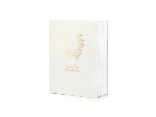 Księga gości weselnych Wianuszek jasnoszara - 22 kartki PartyDeco