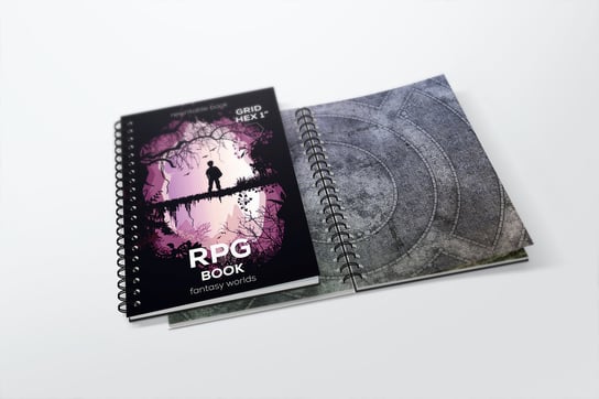 Księga RPG A4 - Siatka Heksagonalna D&D Playmaty