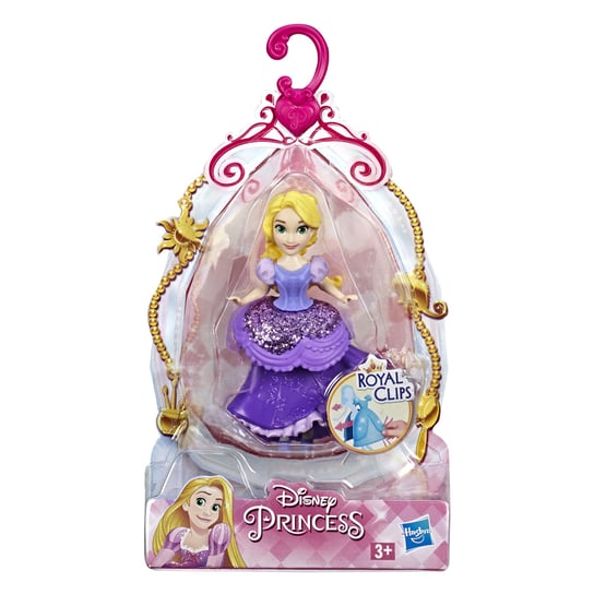 Księżniczki Disneya, błyszcząca mini laleczka Roszpunka, E3049/E4863 Hasbro
