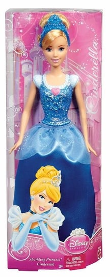 Księżniczki Disneya, Błyszczące księżniczki, lalka Kopciuszek + teatrzyk, CHW372 Mattel