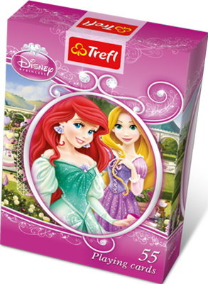 Księżniczki Disneya, karty, Trefl, 55 szt. Trefl