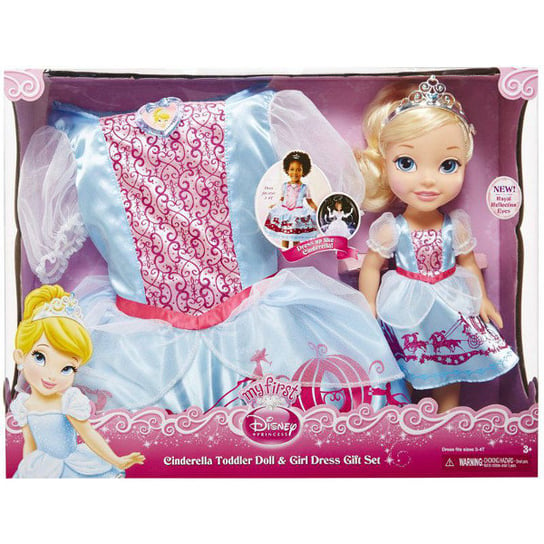 Księżniczki Disneya, lalka Kopciuszek + sukienka dla dziewczynki Jakks Pacific
